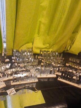 Silver Metal Decorative Word Accents - Modern Home Décor